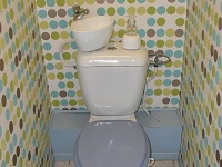 Kleines WiCi Mini platzsparende Handwaschbecken - Herr K (44) - 2 auf 2 (nachher)
